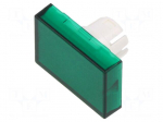 Actuator lens | 22mm | 61 | transparent,green | plastic