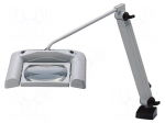 Desk magnifier | with backlight | 3dpt | 175x105mm | 13W | 4000K | IP20
