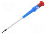 Screwdriver: precision | slot | 1.5x0.25mm | Blade length: 75mm
