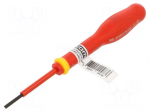 Screwdriver: insulated | slot | 2.5x0.4mm | Blade length: 50mm | 1kVAC