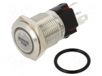 Switch: vandal resistant | Pos: 2 | SPDT | 1A/220VAC | IP65 | ON-(ON)