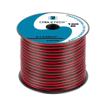 Helis&uuml;steemid ja tarvikud // Akustika s&uuml;steemide kaablid // Kabel głośnikowy CCA 0.50mm czarno-czerwony