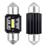 Autolambid, Mootorratta ja traktori valgustid // Auto LED-pirnid ja komplektid // Żar&oacute;wki led canbus 1860 1smd ultrabright festoon c5w c10w c3w 31mm white 12v 24v amio-02441