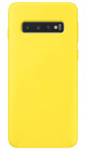 Back panel cover Evelatus Samsung Galaxy S10e Premium Soft Touch Silicone Case Light Yellow
