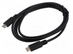 Cable | USB C plug x2 | 1.5m | Cu | PVC | Interface: 480Mbps