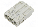 Connector: HDC | contact insert | male | MIXO | PIN: 3 | 40A | 600V