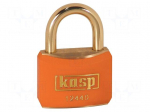 Padlock | shackle | brass | Protection: low (level 4) | A: 40mm | B: 21mm