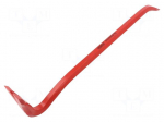 Crowbar | flat tip | L: 500mm | W: 18mm | for nails | tool steel