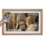 Denver PFF-2162LW digital photo frame Light brown 54.6 cm (21.5") Touchscreen Wi-Fi
