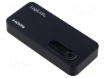 Splitter | HDMI 2.0 | Input: HDMI socket,USB B micro socket | black