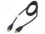 Cable | HDMI plug,both sides | PVC | 3D,4K,ARC,CEC 2.0 | 1.8m | black