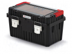Chest | tool case | black | polymer | HEAVY | 585x360x337mm | 25kg