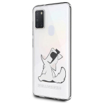 Back panel cover Karl Lagerfeld  Karl Lagerfeld Choupette Fun Case for Samsung Galaxy M21 - Transparent
