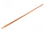 Braids | earthing tape | W: 14mm | 10mm2 | &Oslash;1: 7mm | &Oslash;2: 7mm | 75A | L: 500mm