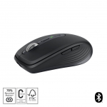 Computer mouse Logitech  MX Anywhere 3S Mouse - RF Wireless + Bluetooth, Laser, 8000 DPI, Graphite
