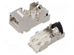 Connector: RJ45 | plug | PIN: 8 | Cat: 6a | shielded | 8p8c | 22AWG&divide;27AWG