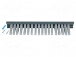 Hanger for test leads | L: 350mm | silver | Equipment: mounting kit