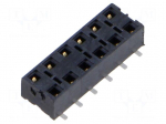Connector: pin strips | socket | female | PIN: 12 | vertical | SMT | 2x6
