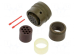 Connector: military | plug | female | PT/451 | 7.5A | 600V | PIN: 10 | olive