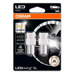 LED bulbs PY21W amber, 1W, 12V, LEDriving SL series