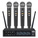 DNA QMIC4 wireless microphone with 4 handheld transmitters
