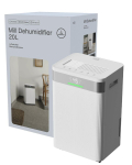 Mill | Dehumidifier | MDH20 | Suitable for rooms up to 20-30 m&sup2; | Water tank capacity 4 L | White