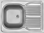 Steel sink 1-bowl with drainer - overlay ZM6_0110