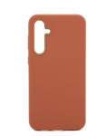 Back panel cover Evelatus Samsung Galaxy A34 Premium Soft Touch Silicone Case Saddle Brown