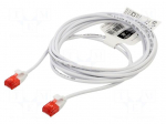 Patch cord | U/UTP | Cat 6 | RJ45 plug,both sides | stranded | Cu | 3m