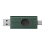 Kingston DataTraveler Duo | 128 GB | USB 3.2 Gen 1 | Black/Green