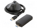 PC extension card: WiFi network | USB A socket,USB A plug | black