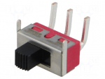 Switch: slide | Pos: 2 | SPDT | 3A/250VAC | 6A/28VDC | ON-ON | -30&divide;65&deg;C