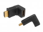 &Uuml;hendused // Different Audio, Video, Data connection plug and sockets // Złącze kątowe HDMI gniazdo-wtyk LXHD49