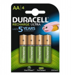Duracell HR6 AA 2500mAh Recharge Ultra 4 Pack