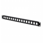 KEYSTONE panelis 1U-19" 16 porti MELNS