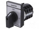 Switch: ammeter cam switch | Stabl.pos: 4 | 16A | OFF-L1-L2-L3 | Pos: 4