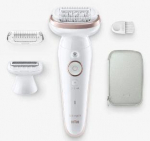 Epilator Braun  Epilator | SES9-030 Silk &eacute;pil 9 | Operating time (max) 50 min | Number of power levels 2 | Wet & Dry | White/Rose