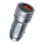 T&ouml;&ouml;riistad ja m&otilde;&otilde;teseadmed // Uued tooted t&ouml;&ouml;riistade, tarvikute kategoorias // Ładowarka samochodowa Miccell VQ-C48, 48W, USB-A + USB-C, szara