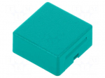 Button | Application: AML series | square | 15x15mm | Colour: green
