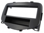 Radio mounting frame | Citro&euml;n,Peugeot,Toyota | 1 DIN | matt black