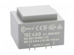 Transformer: encapsulated | 4VA | 400VAC | 9V | 444.4mA | Mounting: PCB