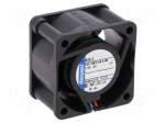Fan: DC | axial | 40x40x25mm | 19m3/h | 39dBA | ball bearing | 10300rpm