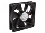 Fan: DC | axial | 119x119x25mm | 170m3/h | 43dBA | ball bearing