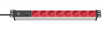 Brennenstuhl 1390007118 power extension 2 m 8 AC outlet(s) Indoor Black, Red