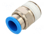 Push-in fitting | straight | -0.95&divide;6bar | Gasket: NBR caoutchouc | QS