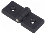Hinge | Width: 84mm | technopolymer (PA) | black | H: 36mm