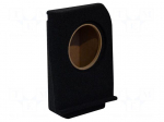 Car loudspeaker enclosure | MDF | black melange | textil | 8l | 200mm