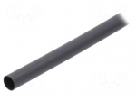Heat shrink sleeve | glued | 3: 1 | 12mm | L: 1.2m | black | polyolefine