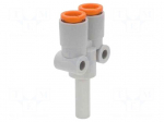 Tee fitting | plug-in | -1&divide;10bar | polypropylene | -5&divide;60&deg;C