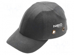 Baseball cap | strengthened construction | grey | cotton